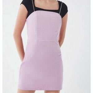 Urban Outfitters Corduroy Mini Dress Size 8 Purple 90s Bodycon